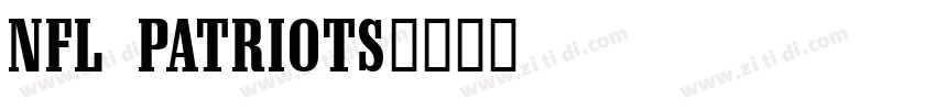 NFL Patriots字体转换